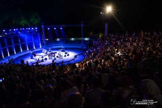 « Mahmoud, Marcel et Moi » de Marcel Khalifé et Bachar Mar-Khalifé (Liban) sur la scène du Festival International de Hammamet.